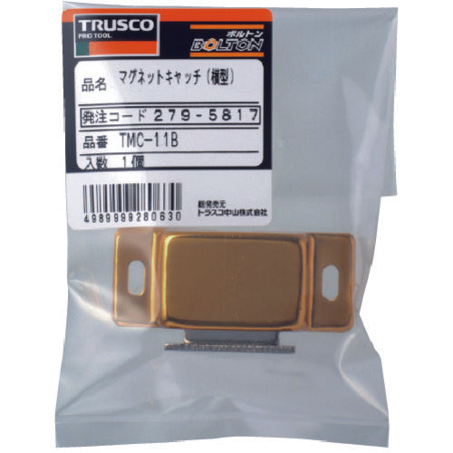 TRUSCO Magnet Catch Aluminum Horizontal 57mm (1pc = 1PK) TMC-11B 1pc