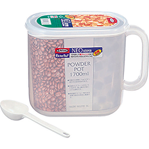 ＳＵＧＩＣＯ　ネオキーパーパウダーポットスプーン付１９２×１０６×１４９　１．７Ｌ　B-1878NE　1 個