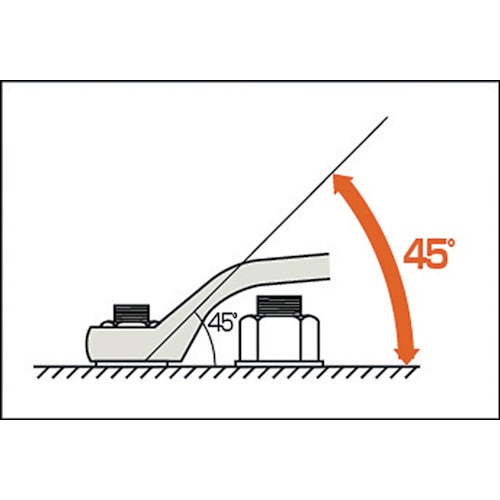 Ａｍｐｃｏ　両口４５度メガネレンチ　二面幅寸法４１×４６ｍｍ　AMC1072　1 丁