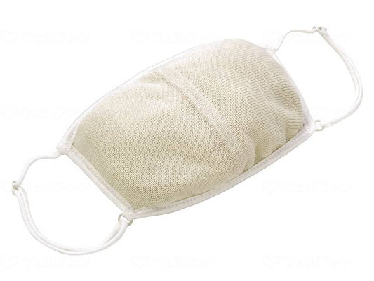 アルファックス大判潤いｼﾙｸおやすみﾏｽｸ(ﾎﾟｰﾁ付) ｷﾅﾘ