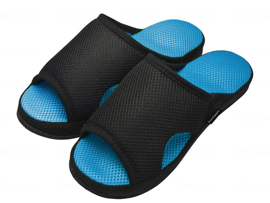 アルファックス健康ﾙｰﾑｻﾝﾀﾞﾙ ｶﾞﾁ押し ﾒﾝｽﾞふみっぱ ﾌﾞﾙｰ 25-27cm