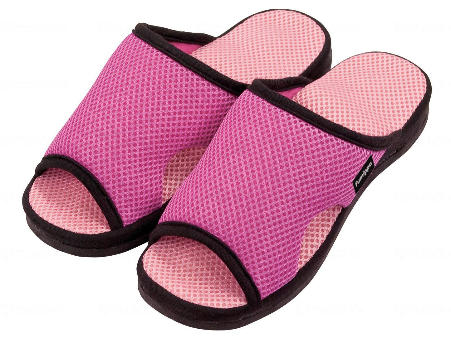 アルファックス健康ﾙｰﾑｻﾝﾀﾞﾙ ｶﾞﾁ押しふみっぱ ﾋﾟﾝｸ 23-25cm