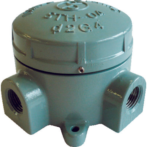 Shimada Aluminum Alloy Casting Pressure-Resistant Explosion-Proof Terminal Box (Four-Way) PF1/2 STH-04X-16 1 pc