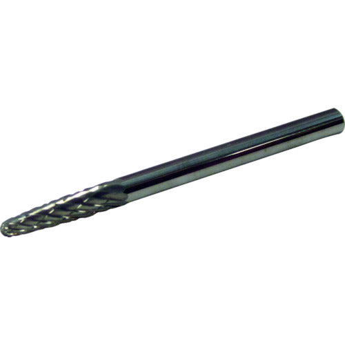 スーパー　スーパー超硬バー　オール超硬タイプ　砲弾型（ダブルカット）刃径：３．０ｍｍ　刃長：１２．７ｍｍ　軸径：３．０ｍｍ　SB3A01　1 本