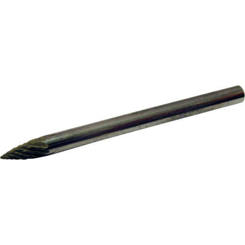 Super Super Carbide Bur All Carbide Type Point Type (Double Cut) Blade Diameter: 3.0mm Blade Length: 6.0mm Shaft Diameter: 3.0mm SB4A02 1 pc