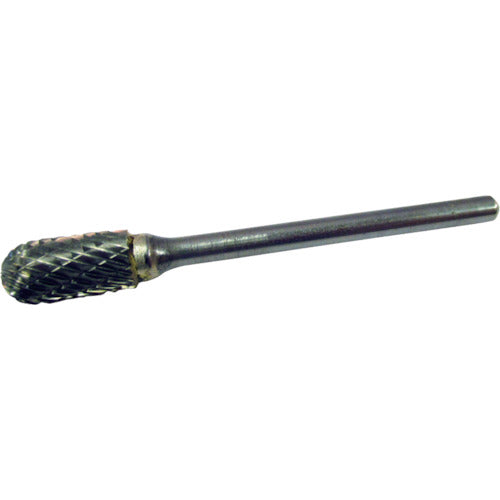 スーパー　スーパー超硬バー　ロー付タイプ　先丸円筒型（ダブルカット）刃径：６．３ｍｍ　刃長：１２．７ｍｍ　軸径：３．０ｍｍ　SB2B03　1 本