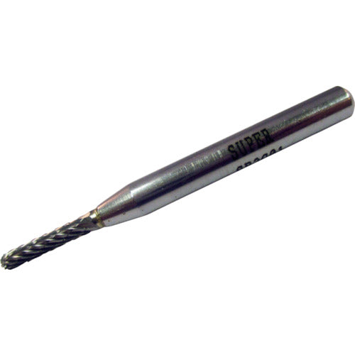 スーパー　スーパー超硬バー　シャンク径６ｍｍ（先丸円筒型）ダブルカット（刃径：３．０）　SB2C01　1 本
