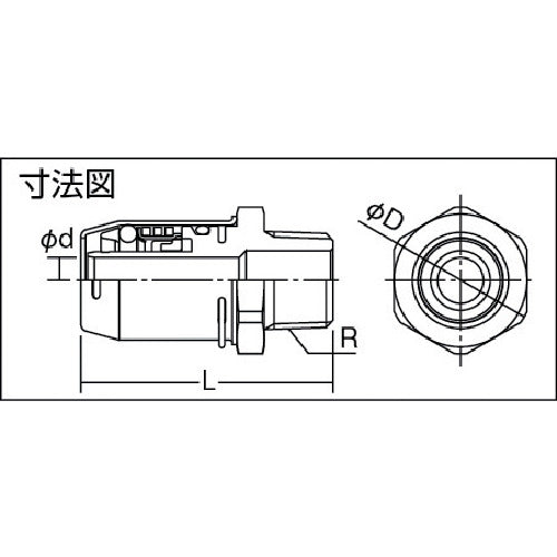 ＴＢＣ　ワンタッチ継手オス　OT10-M　1 個