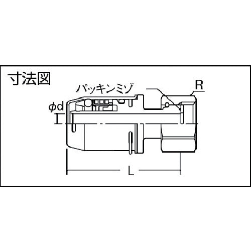 ＴＢＣ　ワンタッチ継手ユニオン　OT10-YF　1 個