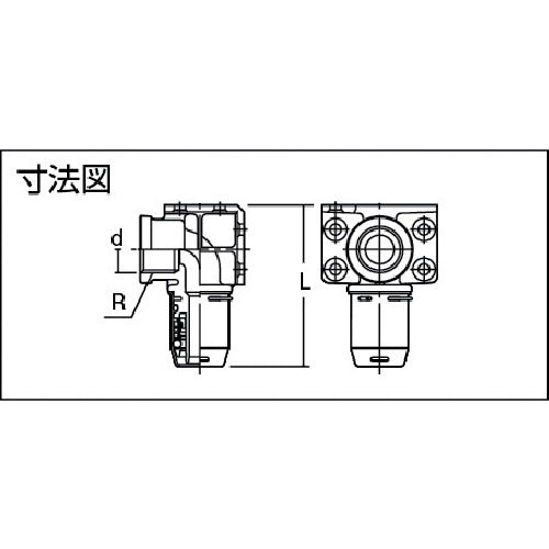 ＴＢＣ　ワンタッチ継手両座付エルボ　OT10-ZW　1 個