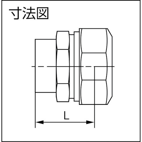 ＴＢＣ　ＰＥ継手オネジ１種１３ｍｍ　13PGM-1　1 個