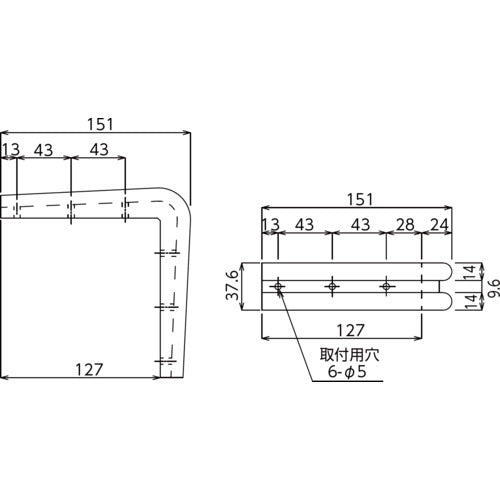 ＳＵＧＩＣＯ　Ｌ型コーナーゴム　１５１×１５１　アイボリー　TO-203-IV　1 個