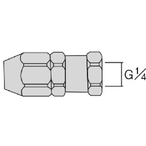 アネスト岩田　塗装ホース用継手　ホースジョイント　Ｇ１／４袋ナット　AJU-02F　1 個