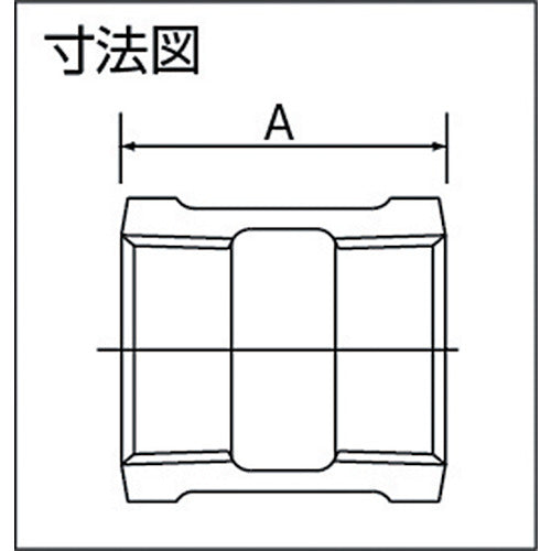 リケン　ねじ込み管継手　ＺＤ継手　ソケット（バンド付）　シール加工付　呼び径（Ａ）１５　ZD-BS-15A　1 個