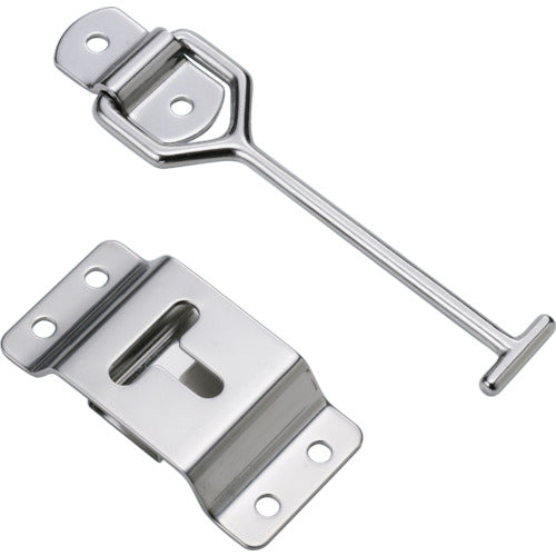 TRUSCO Car Door Fastener Vertical Type Stainless Steel 167mm 1 set (bag) = 1 piece TDF-160T 1 set