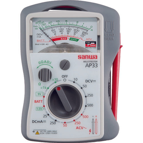 ＳＡＮＷＡ　小型アナログマルチメータ　AP33　1 台