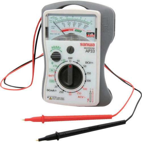 ＳＡＮＷＡ　小型アナログマルチメータ　AP33　1 台