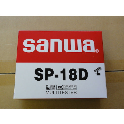 ＳＡＮＷＡ　アナログマルチテスタ　保護ケース一体型　SP-18D　1 台