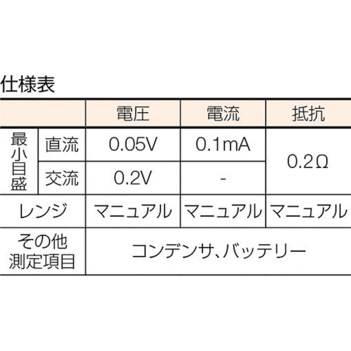 ＳＡＮＷＡ　アナログマルチテスタ　保護ケース一体型　SP-18D　1 台