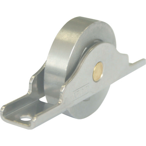 ＴＲＵＳＣＯ　ステンレス　ベアリング戸車（木製建具用）　平型（コ型枠）　Φ３６　（２個入）　THS-15-36F　1 袋