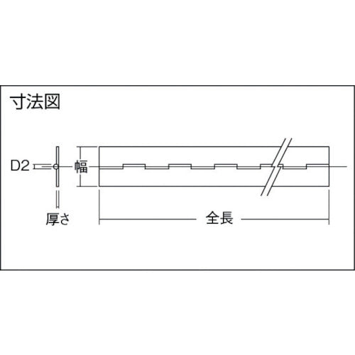 ＴＲＵＳＣＯ　ユニクロ長蝶番　厚さ１．０ｍｍＸ幅３２ｍｍＸ全長１８００ｍｍ　THN-1032-1800　1 本