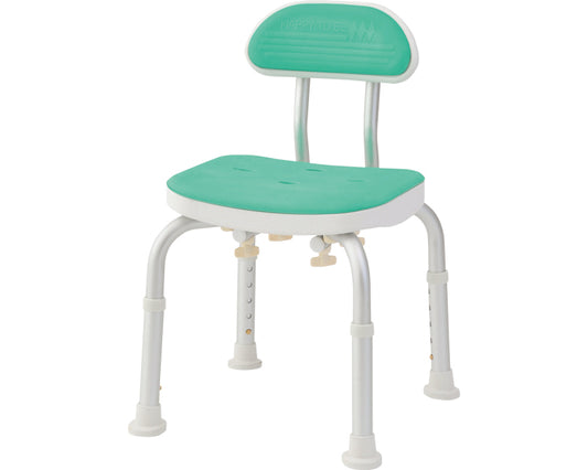 Compact Bath Chair with Backrest / BC-01H-GR Green 1 Unit