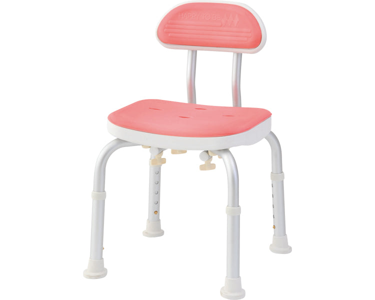 コンパクトバスチェア　背付き / BC-01H-PI　ピンク　1 台