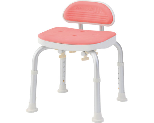 Compact Bath Chair with Mini Backrest / BC-01L-PI Pink 1 unit
