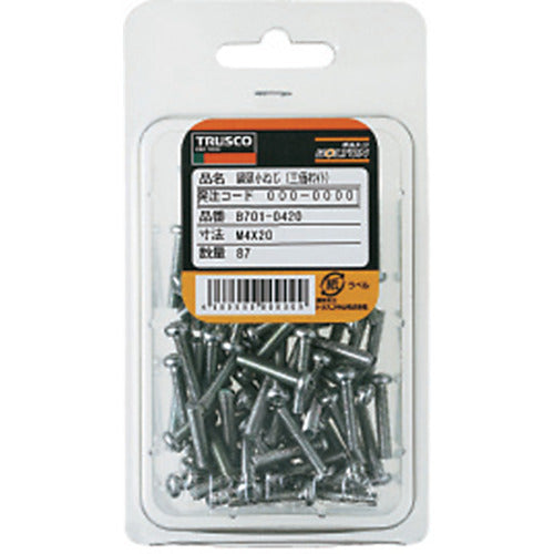 TRUSCO 나베 머리 작은 나사 3가백 전체 나사 M3×15 160개입 B701-0315 1 PK