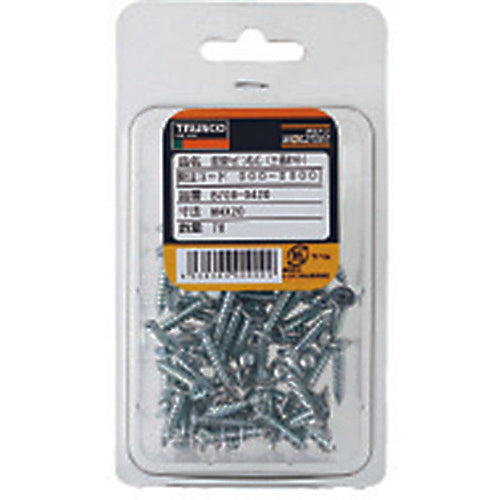 TRUSCO 접시 머리 태핑 나사 1종 A 3가백 M3×6 141개입 B708-0306 1 PK