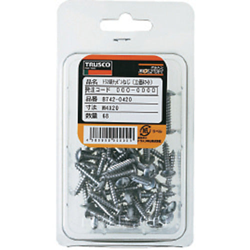 TRUSCO 트러스 헤드 태핑 나사 1종 A 3가백 M4×8 99개입 B742-0408 1 PK