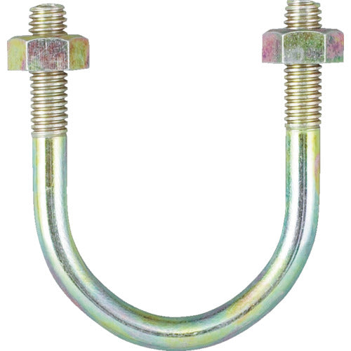 TRUSCO PC관용 U볼트 크로메이트 호칭 직경 32A 나사 직경 W3/8 TPCU-BT32A 1개