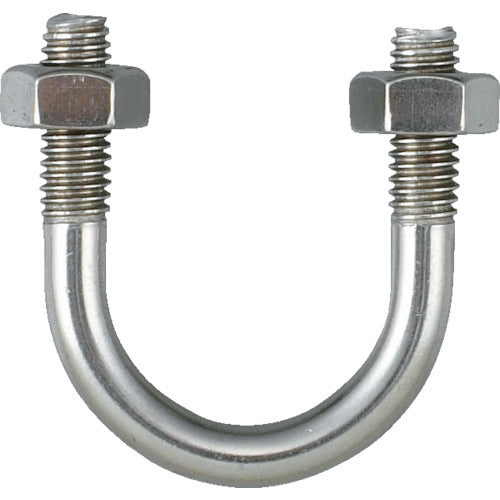 TRUSCO PC관용 U볼트 SUS304 호칭 직경 65A 나사 직경 W3/8 TPCU-BT65A-S 1개