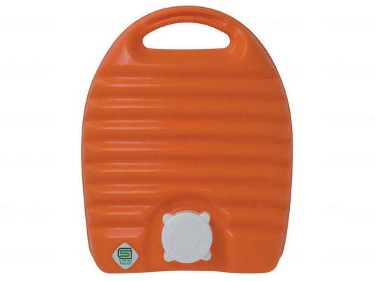 Tange Science Industry Standing Hot Water Bottle with Bag Orange 2.6L