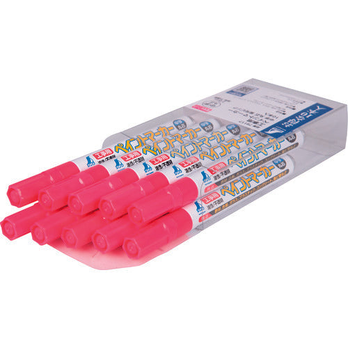 신와 공사용 페인트 마커 중자 원심 형광 핑크 10개입 79117 1 PK