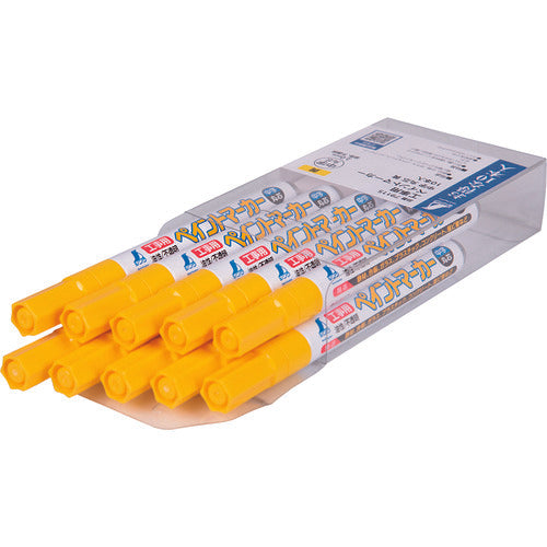 신와 공사용 페인트 마커 중자 원심 황 10개입 79115 1 PK