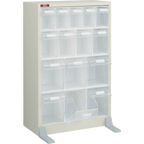 TRUSCO 【매진 폐번】 소형 파트 케이스 콤비 케이스 484×230×H754 포켓×15 TPKL-5432 1대