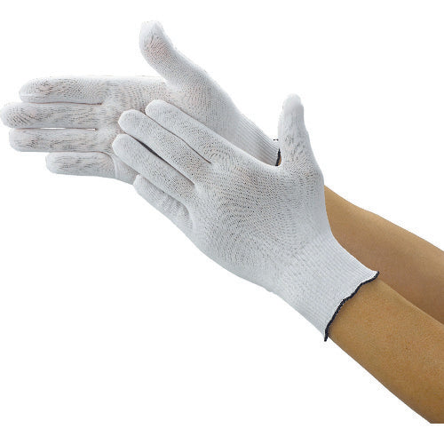 TRUSCO Cleanroom Inner Gloves, Size L (10 pairs) TPG-310-L 1 bag