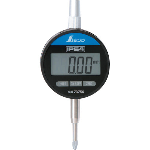 Shinwa Digital Indicator 0.01mm/12.7mm Dustproof and Waterproof 73756 1 unit