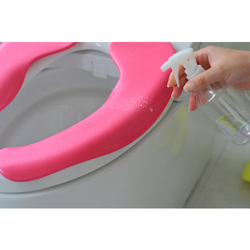 オカ　拭けるらくらく便座クッション　ピンク　29451　1 組