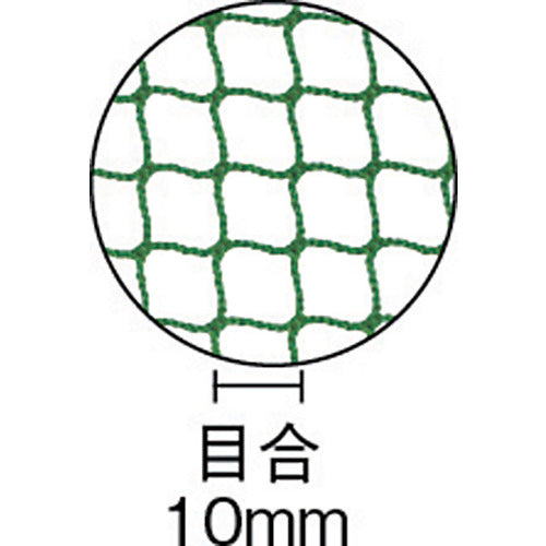 TRUSCO Eco Multi-Purpose Net, Mesh Size 10mm, Width 3.6m x Length 3.6m, Green, TNE10-3636, 1 Piece