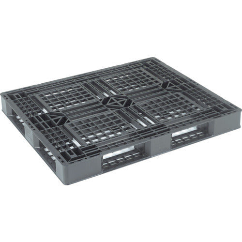 ＴＲＵＳＣＯ　樹脂パレット　片面４方差　１２００Ｘ１０００　TJL-D4-1210E　1 枚