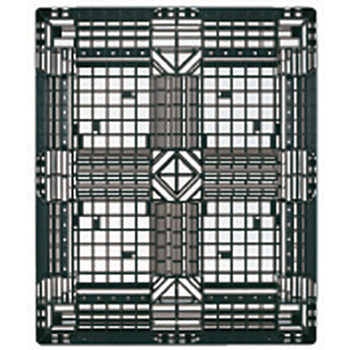 ＴＲＵＳＣＯ　樹脂パレット　片面４方差　１２００Ｘ１０００　TJL-D4-1210E　1 枚