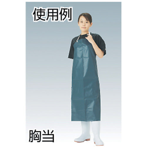 TRUSCO Antibacterial Vinylon Apron Chest Guard White TVL-MK-W 1 pc