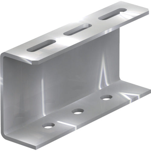 TRUSCO 배관지지용 채널 브래킷 100형 스테인리스 L200 TKC1-WB020-S 1개