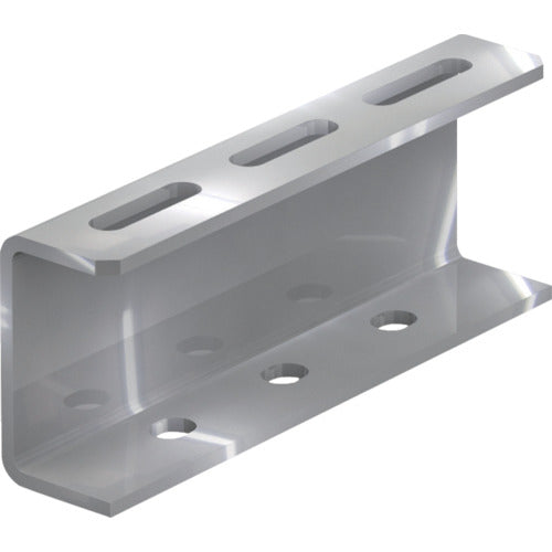 TRUSCO 배관지지용 채널 브라켓 75형 스테인리스 L200 TKC7-WB020-S 1개