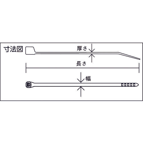 ＰＡＮＤＵＩＴ　スーパーグリップナイロン結束バンド　耐候性黒　（１００本入）　PLT100B　1 袋