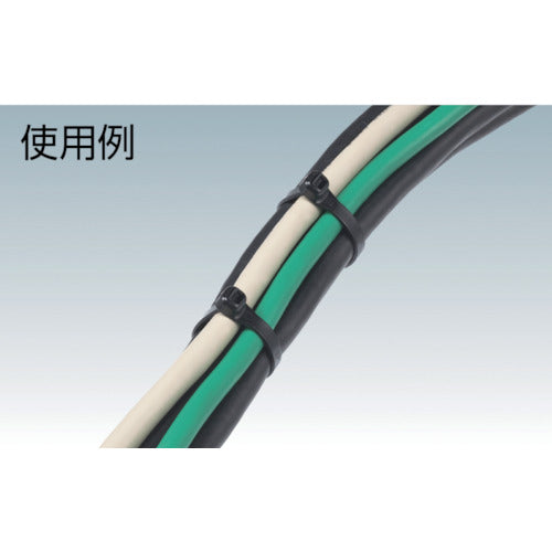 PANDUIT Super Grip Nylon Cable Ties, Weather Resistant Black (50 pcs) PLT450B 1 bag