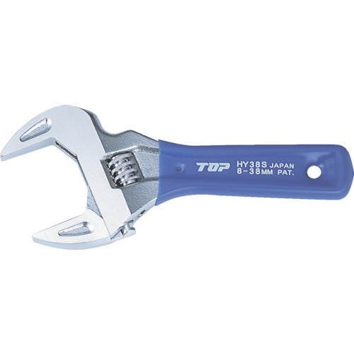 ＴＯＰ　薄型軽量ワイドモンキレンチ　ショートエコワイド　口開寸法８〜３０　HY-30S　1 丁