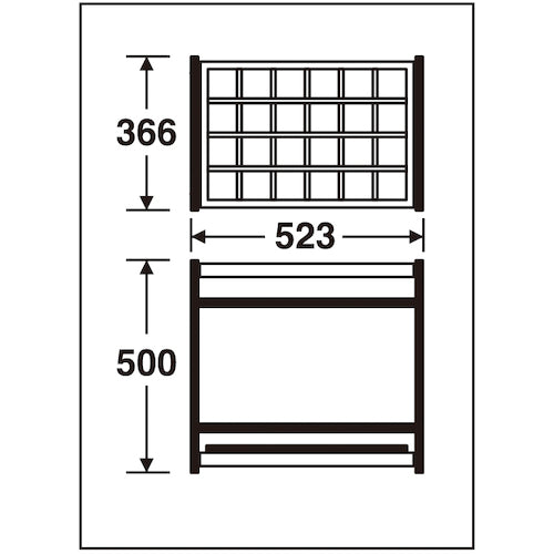Teramoto Folding Umbrella Stand Type A (24 Umbrellas) UB-280-224-0 1 unit